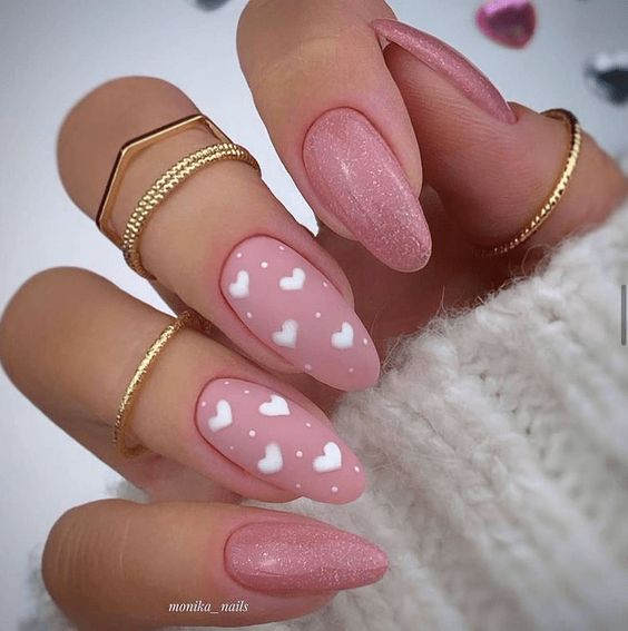 pink-and-white-nails-valentines-day