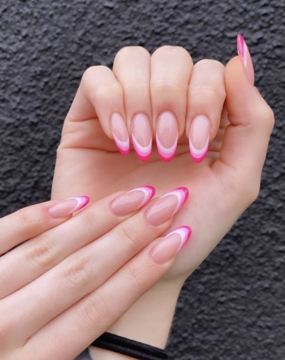 pink-french-nails