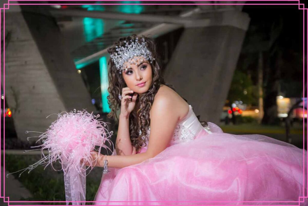 barbie-pink-quince-dress-and-curls