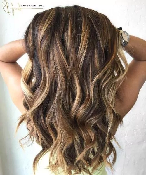 brunette-highlights-hairstyle