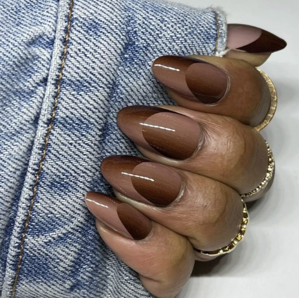 brown-ombre-nails