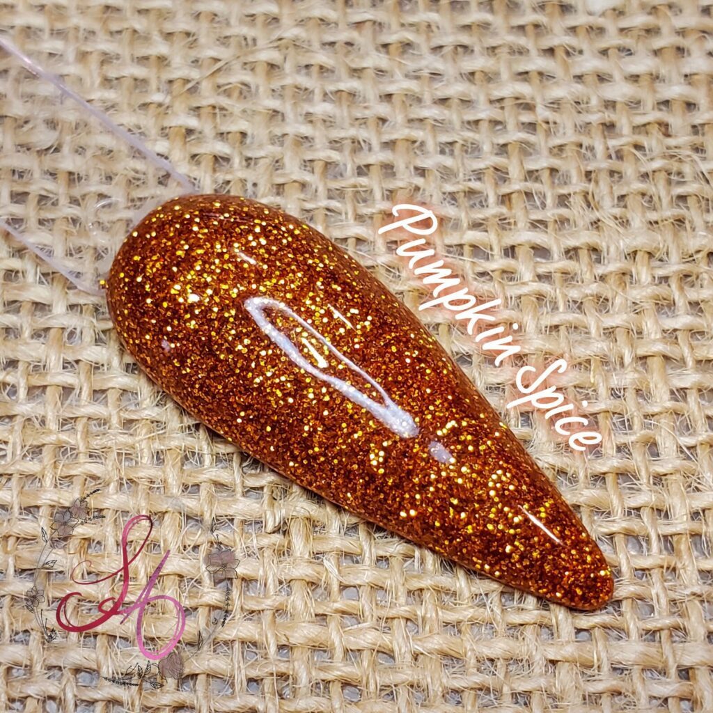 glitter-orange-nails-design