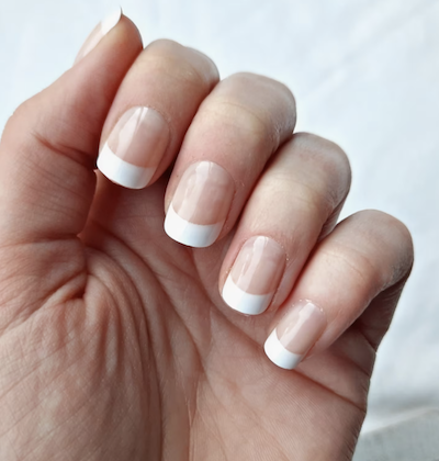 french-tips-nails-prom