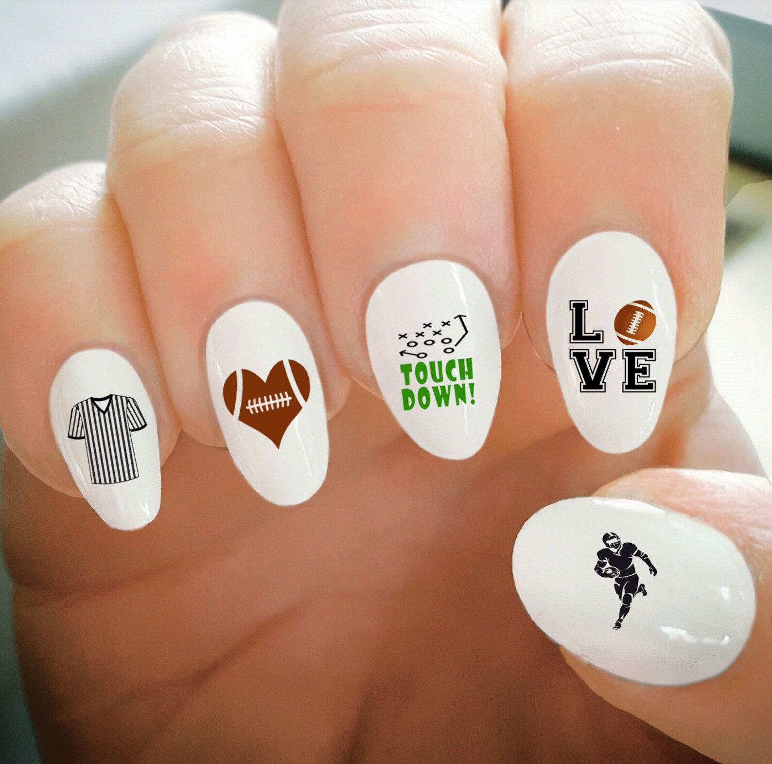 Super Bowl 2022 Nail Art Ideas - Best Football Nail Art